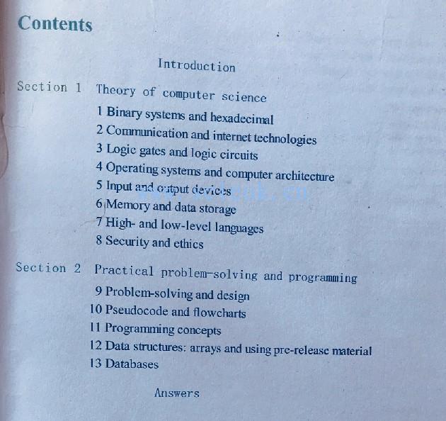Cambridge IGCSE Computer Science Study and Revision Guide -- David  二手英文教材 第2张